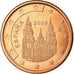 Spanje, 5 Euro Cent, 2006, PR, Copper Plated Steel, KM:1042