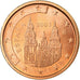 Spagna, 2 Euro Cent, 2007, SPL-, Acciaio placcato rame, KM:1041
