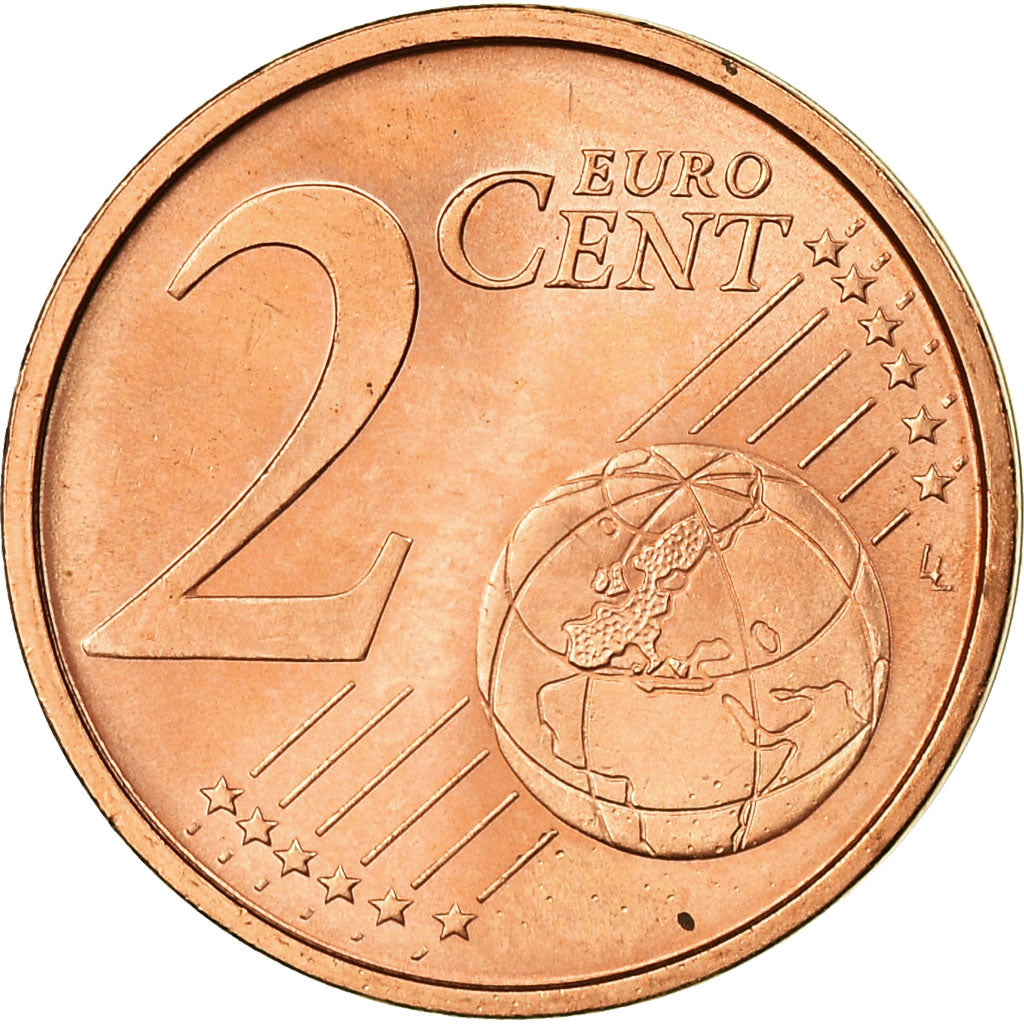 Spain, 2 Euro Cent, 2008, AU(55-58), Copper Plated Steel, KM:1041