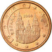 Spain, Euro Cent, 2008, AU(55-58), Copper Plated Steel, KM:1040