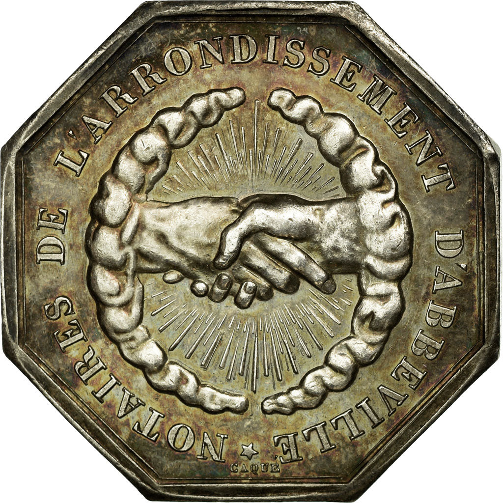 France, Token, Notary, AU(50-53), Silver, Lerouge:1