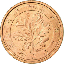GERMANY - FEDERAL REPUBLIC, 2 Euro Cent, 2002, EF(40-45), Copper Plated Steel