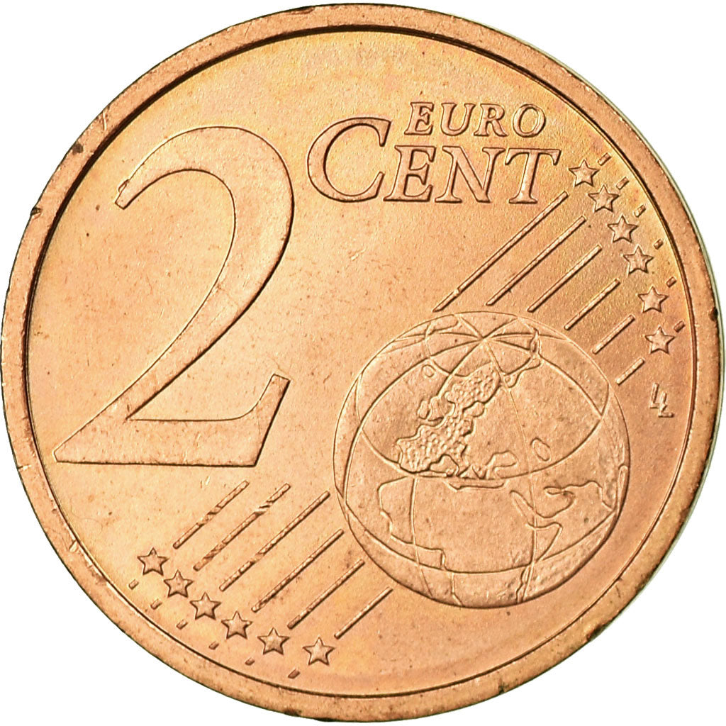 GERMANY - FEDERAL REPUBLIC, 2 Euro Cent, 2002, EF(40-45), Copper Plated Steel