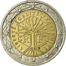 França, 2 Euro, 1999, EF(40-45), Bimetálico, Gadoury:8., KM:1289