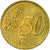 Francia, 50 Euro Cent, 1999, MBC, Latón, Gadoury:6., KM:1287