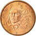 Frankrijk, Euro Cent, 1999, ZF, Copper Plated Steel, Gadoury:1, KM:1282