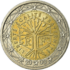 France, 2 Euro, 2000, TTB, Bi-Metallic, Gadoury:8., KM:1289