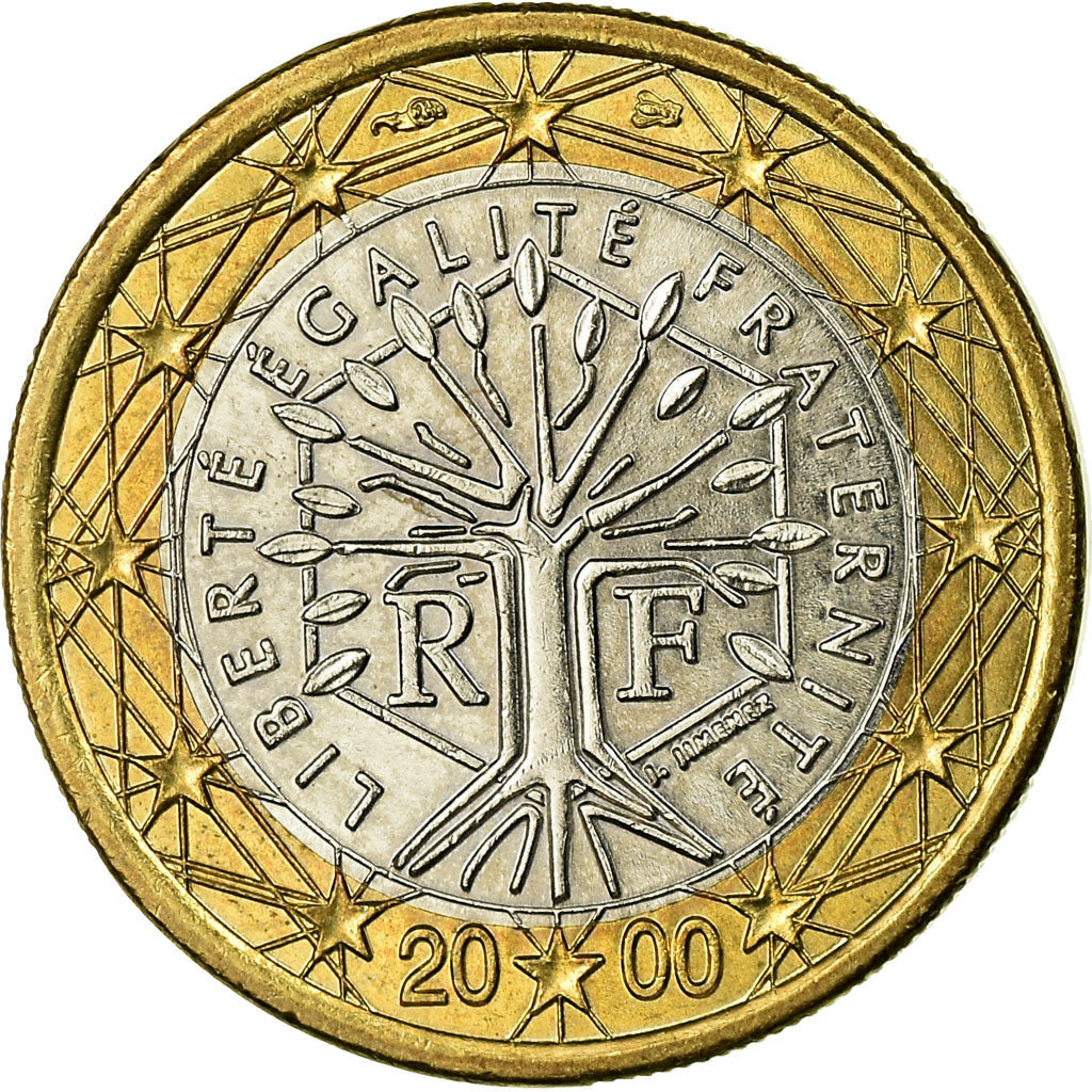 France, Euro, 2000, TTB, Bi-Metallic, Gadoury:7, KM:1288
