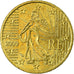 Francia, 50 Euro Cent, 2000, BB, Ottone, Gadoury:6., KM:1287