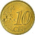 França, 10 Euro Cent, 2000, EF(40-45), Latão, Gadoury:4a, KM:1285