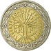 France, 2 Euro, 2001, EF(40-45), Bi-Metallic, Gadoury:8., KM:1289