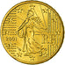 France, 10 Euro Cent, 2001, SUP, Laiton, Gadoury:4a, KM:1285