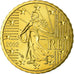 France, 10 Euro Cent, 2002, AU(55-58), Brass, Gadoury:4a, KM:1285