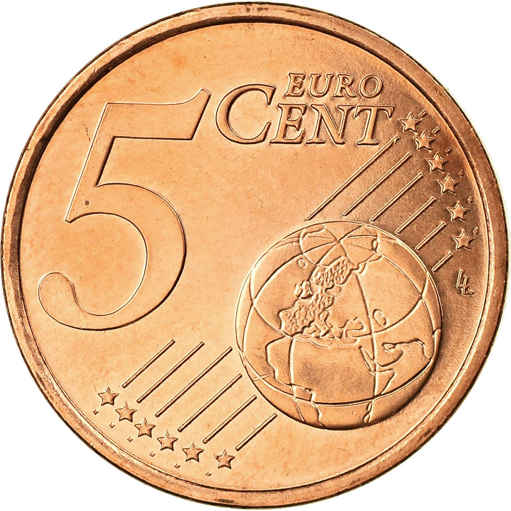 France, 5 Euro Cent, 2002, AU(55-58), Copper Plated Steel, Gadoury:3, KM:1284