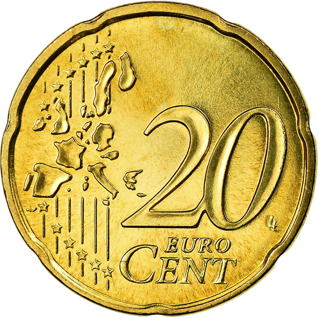 France, 20 Euro Cent, 2003, AU(55-58), Brass, Gadoury:5., KM:1286