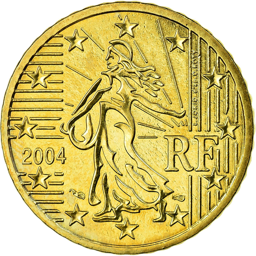 France, 50 Euro Cent, 2004, AU(55-58), Brass, Gadoury:6., KM:1287
