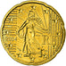 France, 20 Euro Cent, 2004, AU(55-58), Brass, Gadoury:5., KM:1286