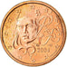 França, Euro Cent, 2004, AU(55-58), Aço Cromado a Cobre, Gadoury:1, KM:1282