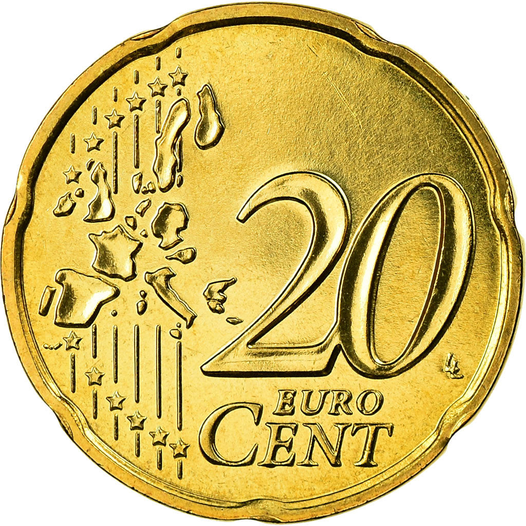 France, 20 Euro Cent, 2005, AU(55-58), Brass, Gadoury:5., KM:1286