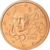 França, 5 Euro Cent, 2005, AU(55-58), Aço Cromado a Cobre, Gadoury:3, KM:1284