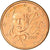 França, Euro Cent, 2005, AU(55-58), Aço Cromado a Cobre, Gadoury:1, KM:1282