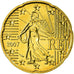 France, 20 Euro Cent, 2007, AU(55-58), Brass, Gadoury:5a., KM:1411