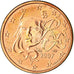 Francja, Euro Cent, 2007, Paris, AU(55-58), Miedź platerowana stalą