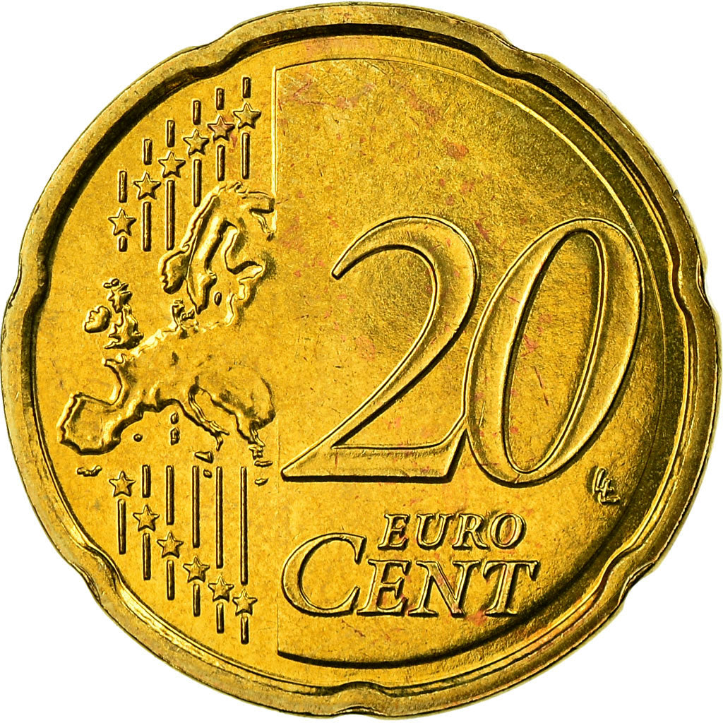 France, 20 Euro Cent, 2008, AU(55-58), Brass, Gadoury:5a., KM:1411