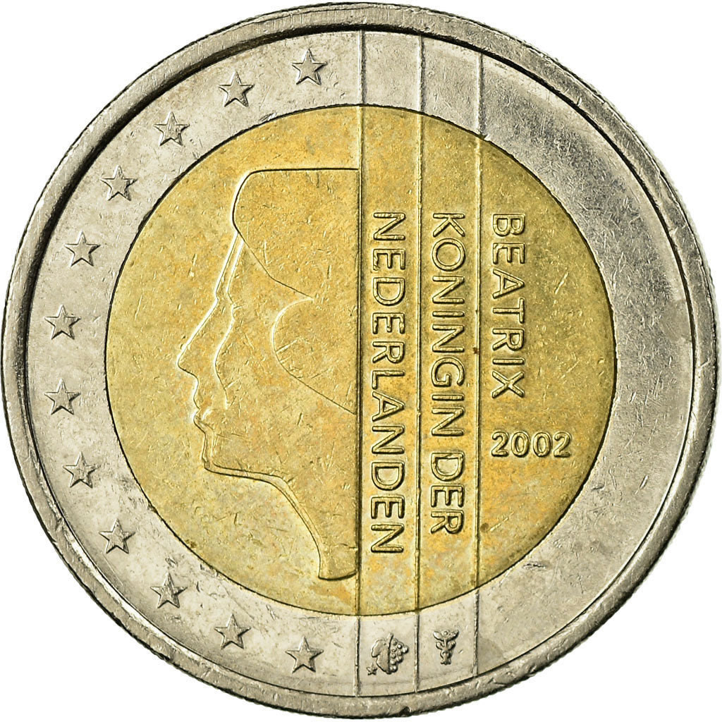 Netherlands, 2 Euro, 2002, EF(40-45), Bi-Metallic, KM:241
