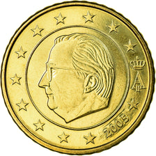 Belgium, 50 Euro Cent, 2005, MS(63), Brass, KM:229