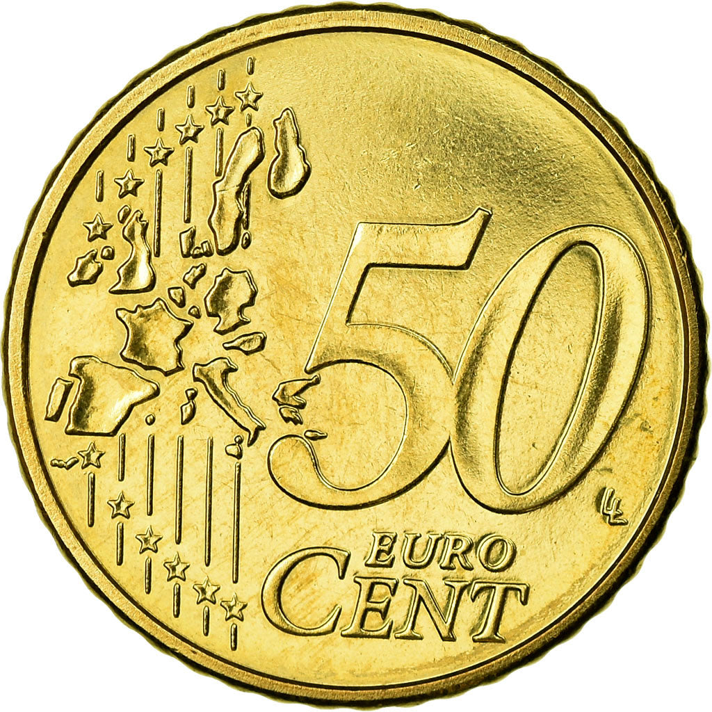 Belgium, 50 Euro Cent, 2005, MS(63), Brass, KM:229