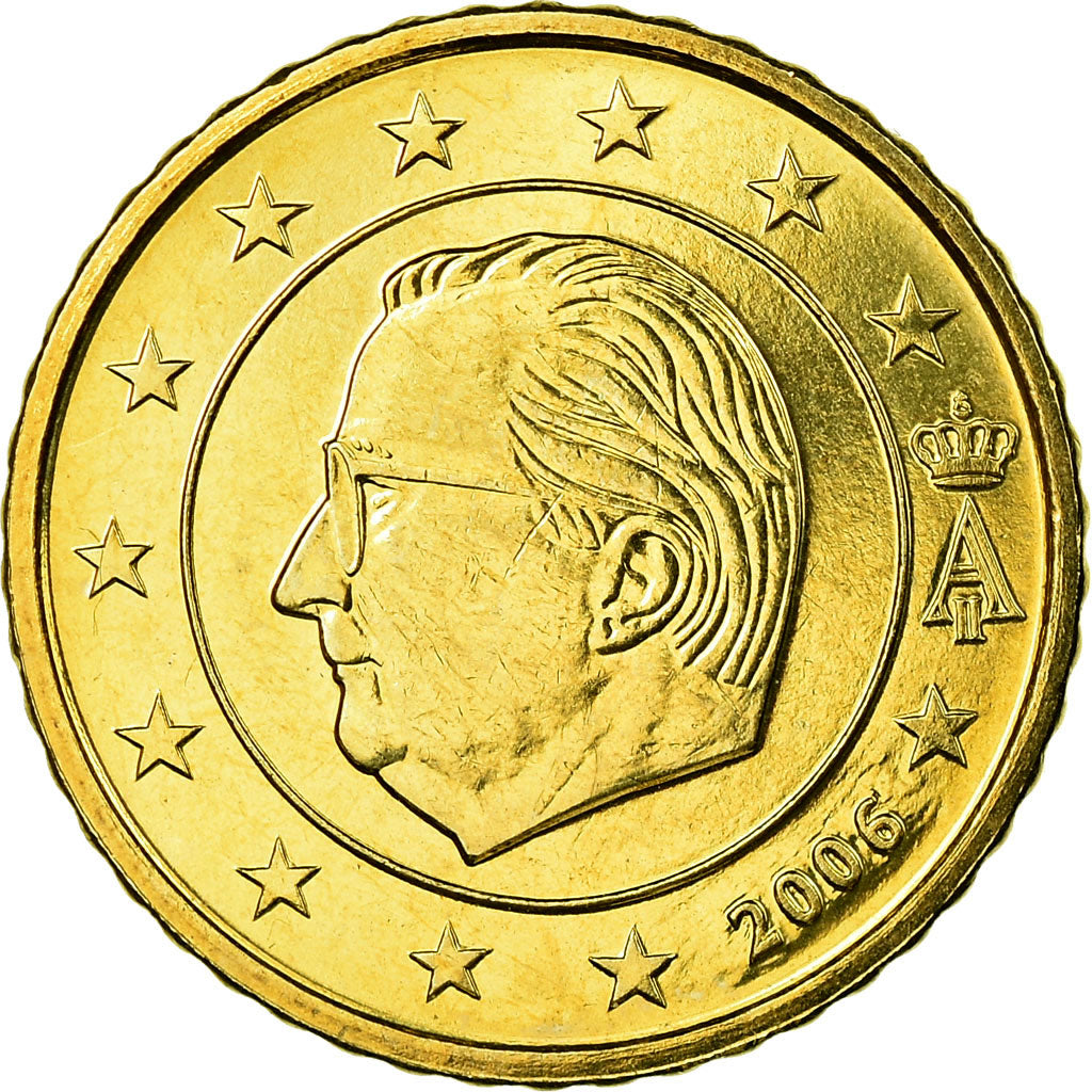 Belgium, 50 Euro Cent, 2006, MS(63), Brass, KM:229