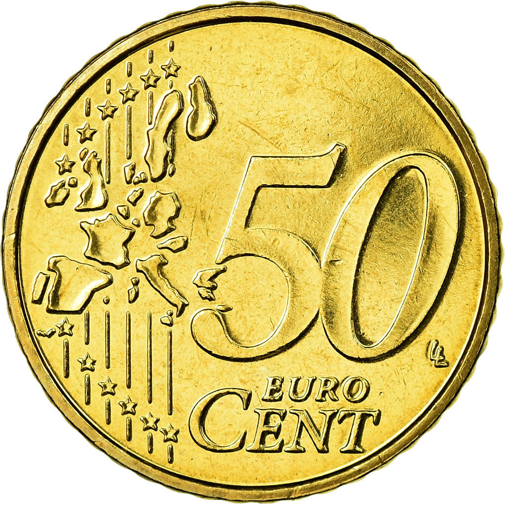 Belgium, 50 Euro Cent, 2003, AU(55-58), Brass, KM:229