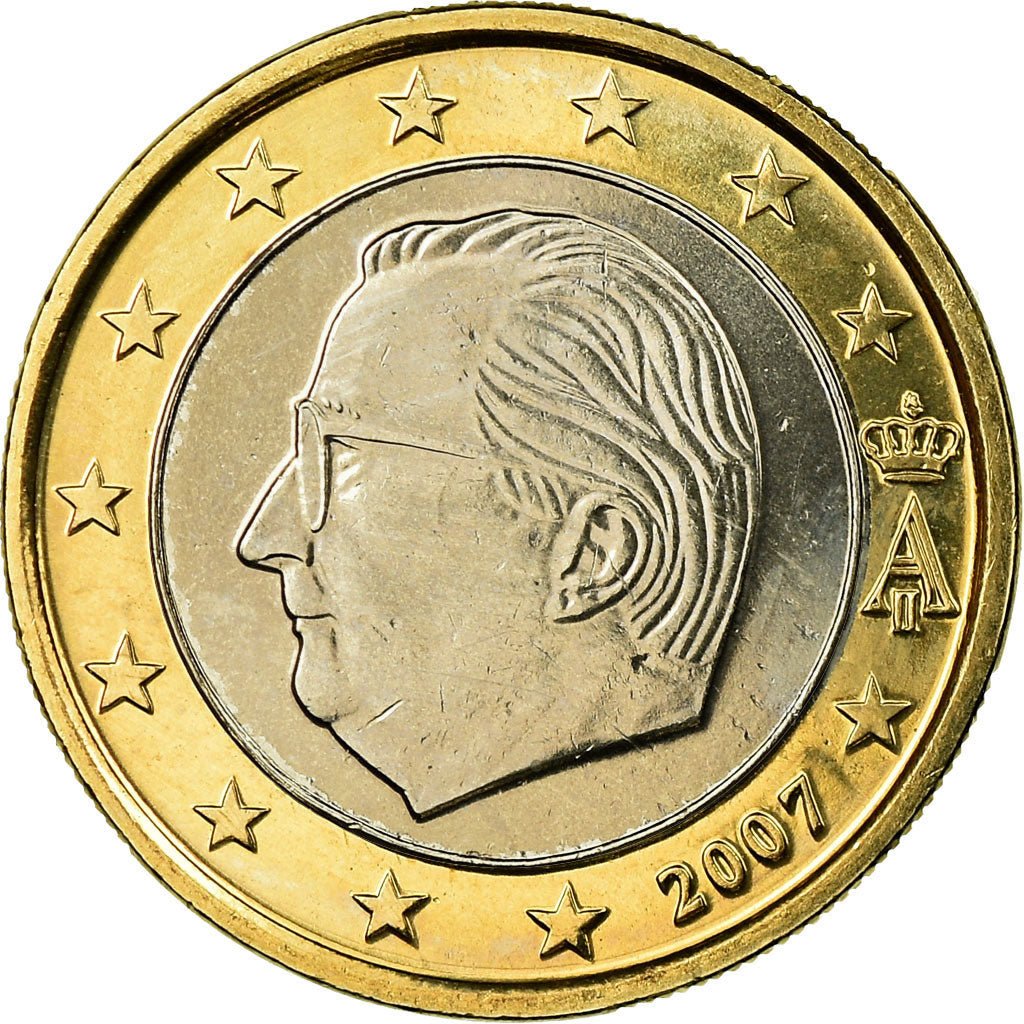 Belgium, Euro, 2007, MS(63), Bi-Metallic, KM:245