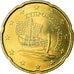 Cipro, 20 Euro Cent, 2009, SPL-, Ottone, KM:82