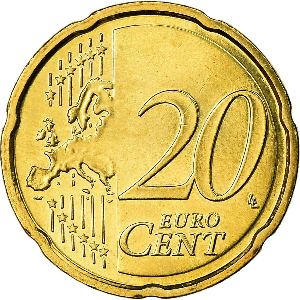 Cipro, 20 Euro Cent, 2009, SPL-, Ottone, KM:82