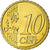 Chipre, 10 Euro Cent, 2009, AU(55-58), Latão, KM:81