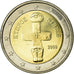 Cypr, 2 Euro, 2008, AU(55-58), Bimetaliczny, KM:85