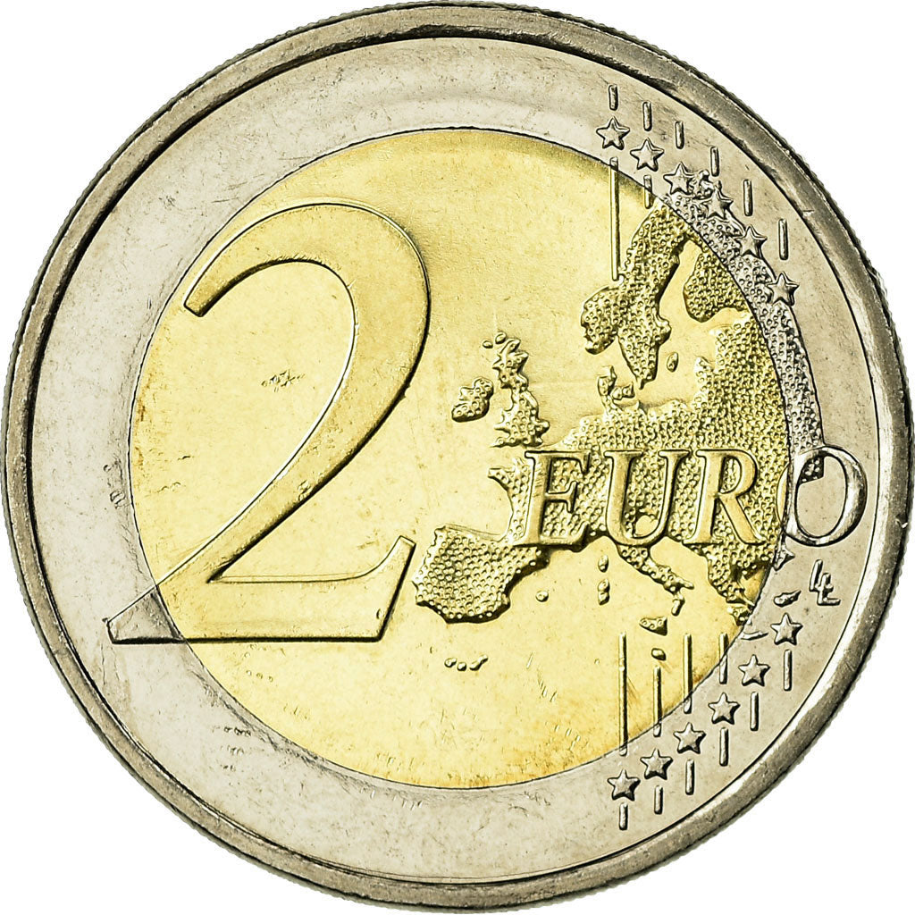 Cypr, 2 Euro, 2008, AU(55-58), Bimetaliczny, KM:85