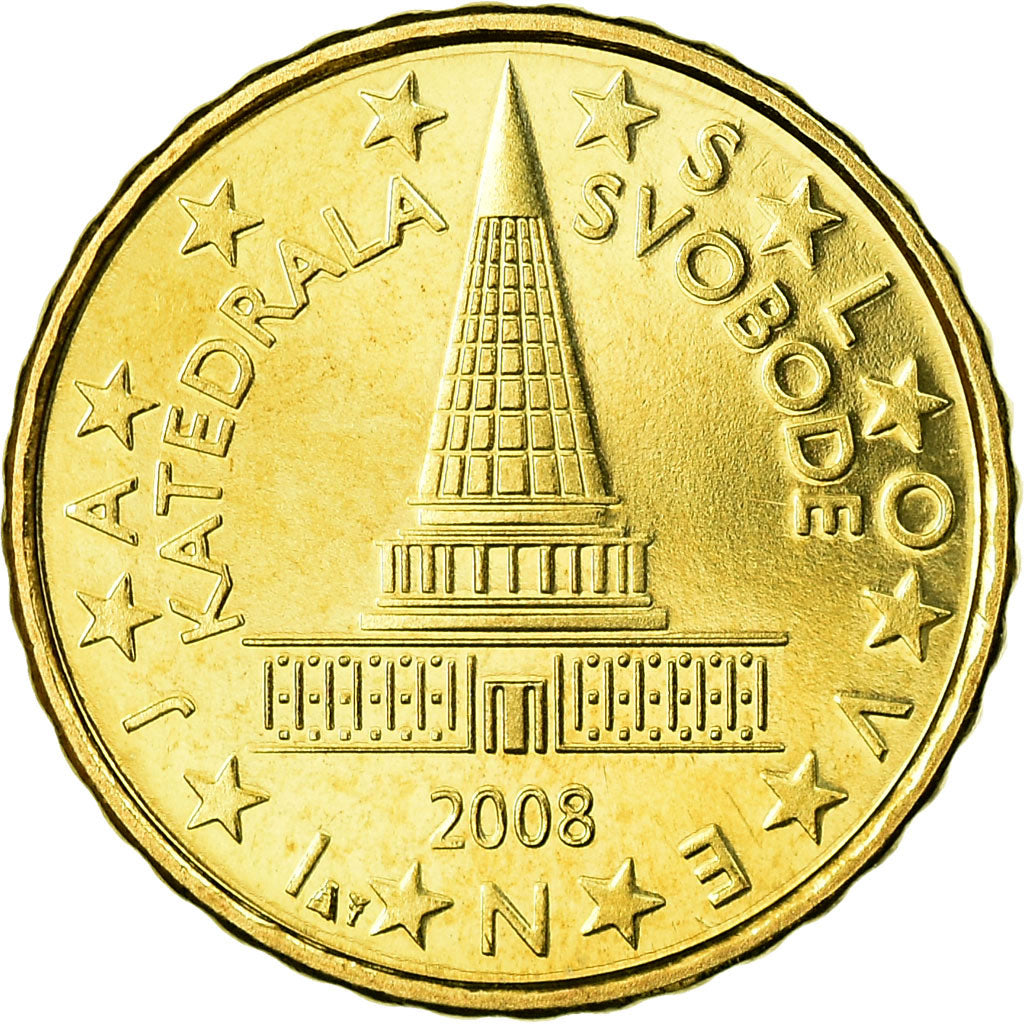 Slovenia, 10 Euro Cent, 2008, SPL, Ottone, KM:71