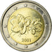 Finlandia, 2 Euro, 2001, BB, Bi-metallico, KM:105