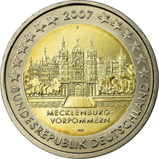 GERMANY - FEDERAL REPUBLIC, 2 Euro, Mecklembourg, 2007, AU(55-58), Bi-Metallic