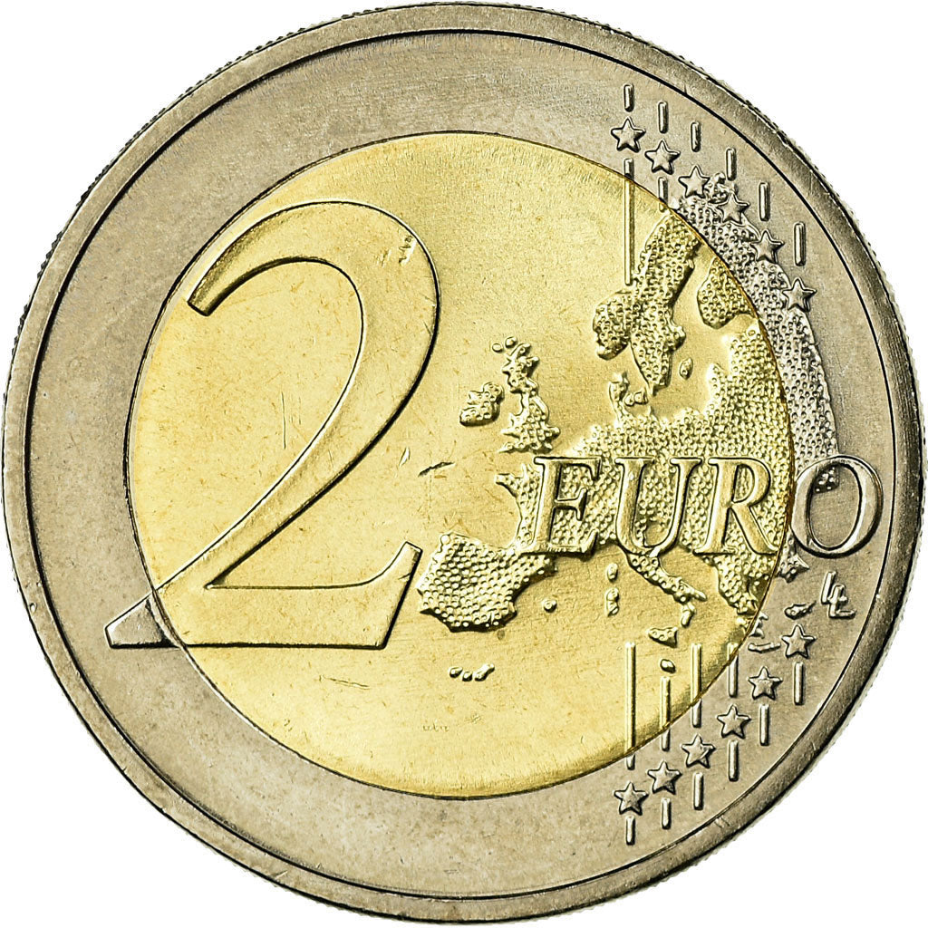 République fédérale allemande, 2 Euro, Bremen town hall and statue and knight