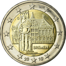 GERMANY - FEDERAL REPUBLIC, 2 Euro, Bremen town hall and statue and knight