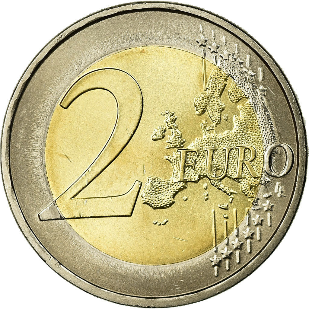 Bundesrepublik Deutschland, 2 Euro, Bremen town hall and statue and knight