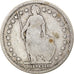 Coin, Switzerland, Franc, 1880, Bern, F(12-15), Silver, KM:24