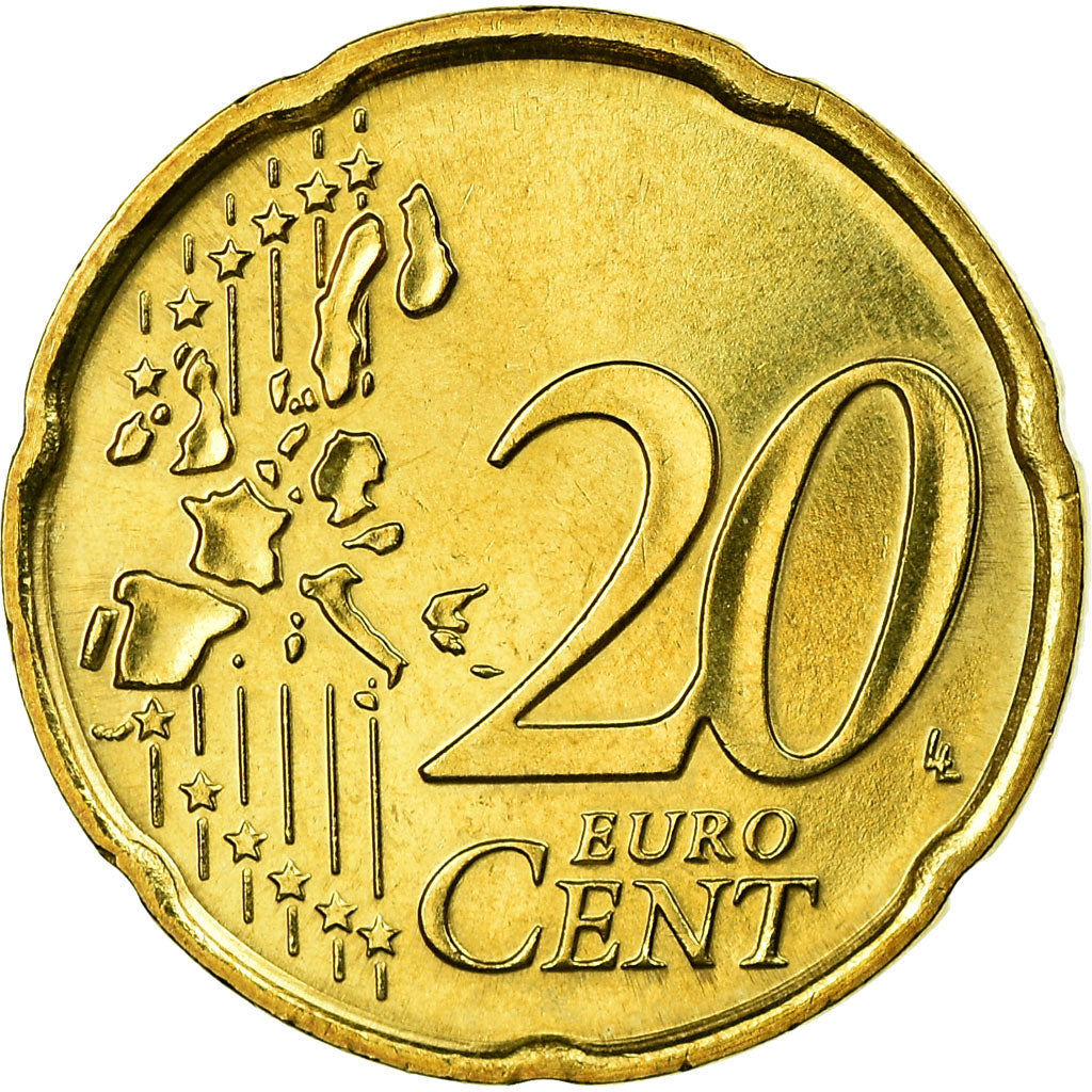 San Marino, 20 Euro Cent, 2006, AU(55-58), Brass, KM:444
