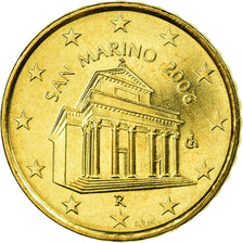 San Marino, 10 Euro Cent, 2006, AU(55-58), Brass, KM:443
