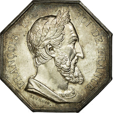 France, Token, Notary, MS(60-62), Silver, Lerouge:440a