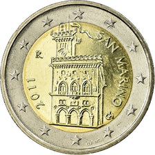 San Marino, 2 Euro, 2011, AU(55-58), Bi-Metallic, KM:486